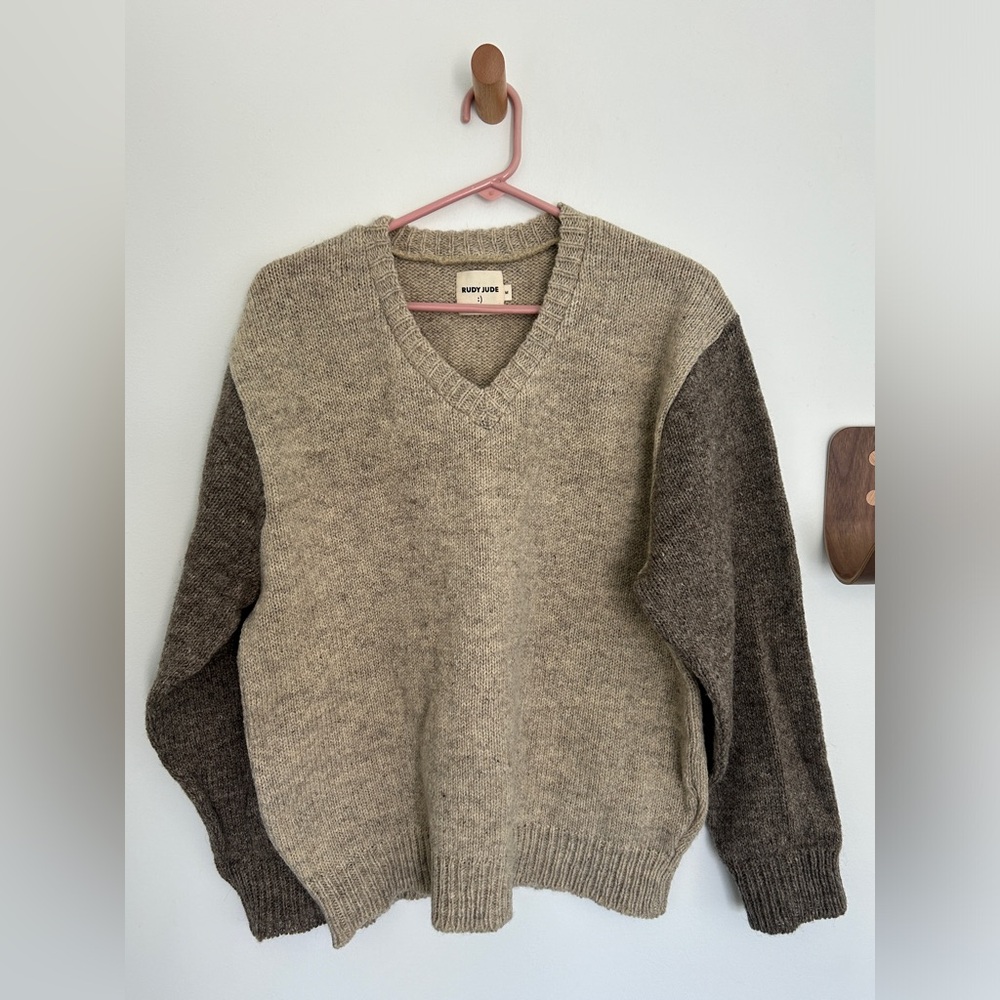 Rudy Jude Wool V-Neck Utility Sweater